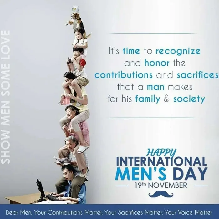 국제 남성의 날 포스터. Men's day. 국제 남성의 날 포스터. Men's day. - 본문 이미지