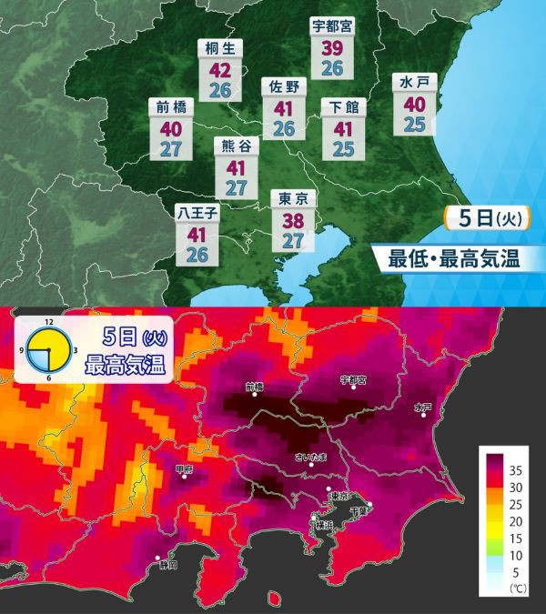 일본, 최고 기온 연일 갱신 - 본문 이미지