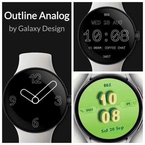 [WearOS] Minimal Watch Face 3외 몇 종 무료