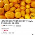 [네이버]성주 꿀 참외 로얄과 10~17과 5kg  (17,900원/무료배송)