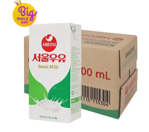 (타임딜) 멸균우유 1000ml x 10입 (1박스) 15,900원