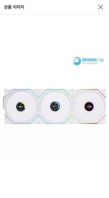 [11번가] 리안리 UNI FAN TL Wireless LCD 120 화이트 3팩 외 다수(배송비2...