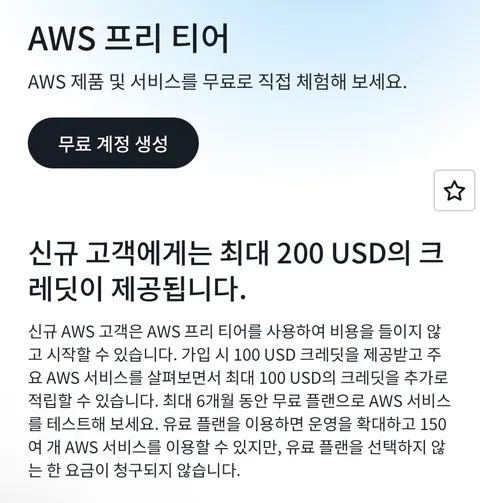 [AWS] $200 무료 크레딧 제공