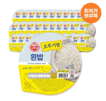 [기타] 오뚜기밥 흰밥 200g x 36개 (개당 647원, 토스)