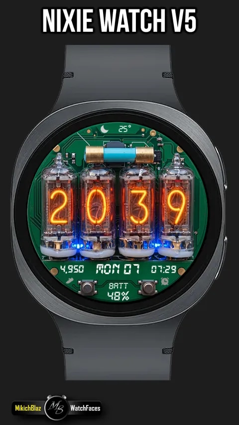 [WearOS] Nixie Watch V5 일시 무료