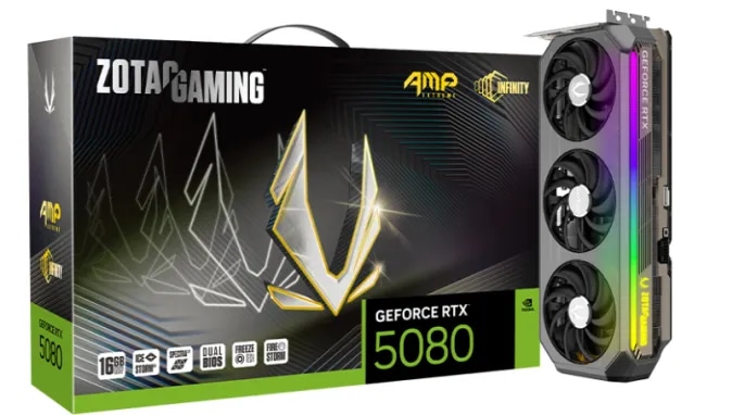 [지마켓] ZOTAC RTX 5080 AMP EXTREME INFINITY D7 16GB