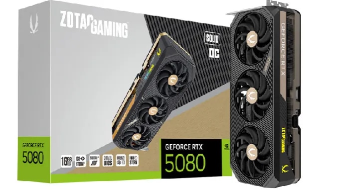 [지마켓] ZOTAC RTX 5080 SOLID OC D7 16GB