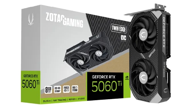 [지마켓] ZOTAC GAMING 지포스 RTX 5060 Ti Twin Edge OC D7 8GB
